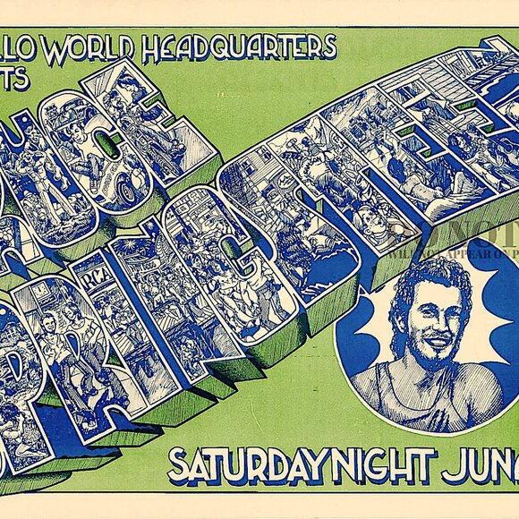 Bruce Springsteen Poster 11 X 17 | RARE 1974 Armadillo World Headquarters | Art - Picture 2 of 2